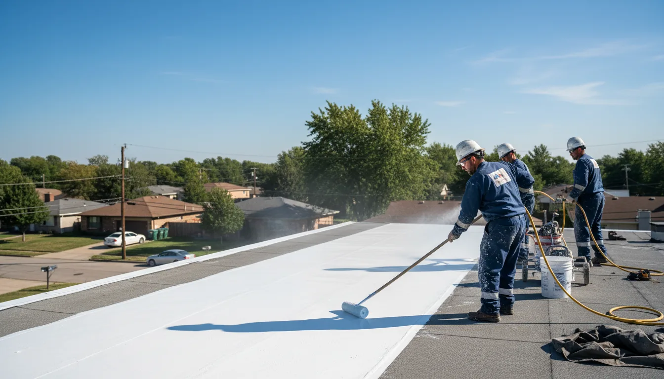 Commercial roof coating in Brunsville, IA near me